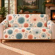Pollen Shape Scatter sofa cover on a beige sofa
