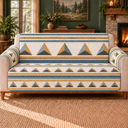 Prism Light Bands sofa cover on a beige sofa