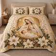 Nativity Quilt Set, Mother Mary and Baby Jesus, Gift for Christian Families