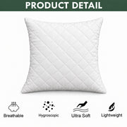 Quilted throw pillow material and construction guide