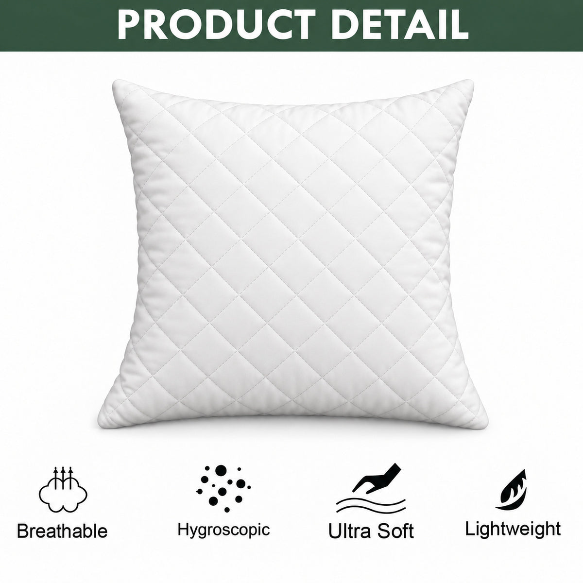 Quilted throw pillow materials and construction guide