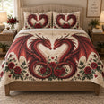 Red Dragon Rose Love Quilt Set
