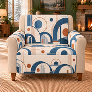 Ring Habitat Arcs sofa cover on a beige armchair