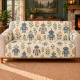 Robot Leaf Repeat Sofa Cover, Technology Decor, Gift for Robot Fans