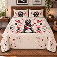 Rock Guitar Doodle Goldendoodle Quilt Set
