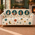 Rocket Window Frieze Sofa Cover, Retro Home Decor, Gift for Mid-Century Fans