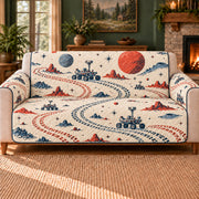 Rover Track Weave sofa cover on a beige sofa
