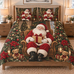 Santa Claus Christmas Quilt Set