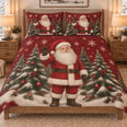 Standing Santa Christmas Tree Quilt Set