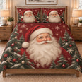 Santa Claus Portrait Christmas Tree Quilt Set