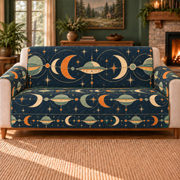 Saucer Crescent Chain Sofa Cover, Space Decor, Gift for Sci-Fi Fans