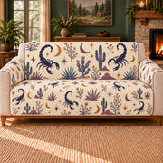 Scorpio Desert Scatter sofa cover on a beige sofa