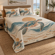 Sunline Sea Turtle Quilt Set right angle