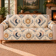Sky Emblem Herringbone Sofa Cover, Celestial Decor, Gift for Stargazers