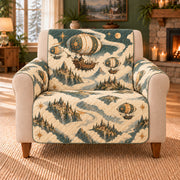 Sky Vessel Drift sofa cover on a beige armchair