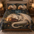 Sleeping White Dragon Book Quilt Set