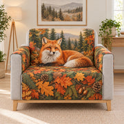 Autumn Fox Sofa Cover, single-seat armchair view