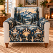 Mountain Bear Paw Sofa Cover, single-seat armchair view