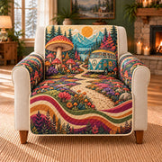 Mushroom Camper Van Sofa Cover, single-seat armchair view