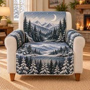 Moonlit Winter Forest Sofa Cover, single-seat armchair view