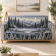 Moonlit Winter Forest Sofa Cover, sofa view