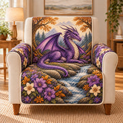 Purple Dragon Forest Sofa Cover, single-seat armchair view