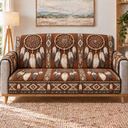 Dreamcatcher Feather Sofa Cover, long sofa view
