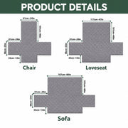 Quilted sofa cover size and fit guide