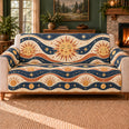 Solar Ripple Bands Sofa Cover, Celestial Decor, Gift for Stargazers