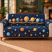 Solar System Shelf sofa cover on a beige sofa