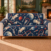 Spacewalk Tool Rhythm sofa cover on a beige sofa