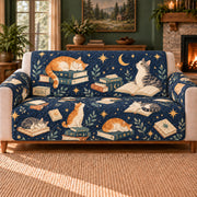 Star Cat Book Scatter sofa cover on a beige sofa