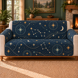 Stargazer Dot Trails Sofa Cover, Night Sky Decor, Gift for Stargazers