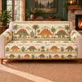 Stegosaurus Plate Rhythm Sofa Cover, Prehistoric Decor, Gift for Dinosaur Lovers