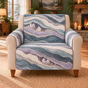 Stone Layer Rhythm sofa cover on a beige armchair