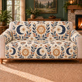 Sun Moon Leafwork Sofa Cover, Celestial Decor, Gift for Stargazers