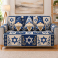 Hanukkah Gnome Sofa Cover, Star of David Couch Protector Gift