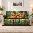 Lion Jungle Sofa Cover, Wildlife Nature Couch Protector Gift