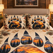 Bear Paw Wilderness Quilt Set mockup 3