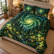 Enchanted Galaxy Forest Quilt Set mockup 2