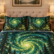 Enchanted Galaxy Forest Quilt Set mockup 3