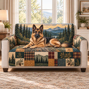 German Shepherd Sofa Cover mockup 3