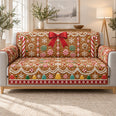 Gingerbread Christmas Sofa Cover, Candy Cookie Couch Protector Holiday Gift
