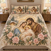 Holy Family Nativity Quilt Set mockup 1