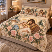 Holy Family Nativity Quilt Set mockup 2