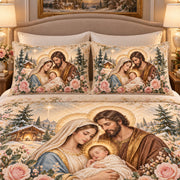 Holy Family Nativity Quilt Set mockup 3