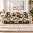 King of Kings Sofa Cover, Lion of Judah Christian Couch Protector Faith Gift