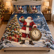 Santa Christmas Countdown Quilt Set mockup 1