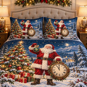Santa Christmas Countdown Quilt Set mockup 2