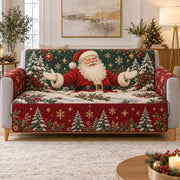 Santa Christmas Sofa Cover mockup 1